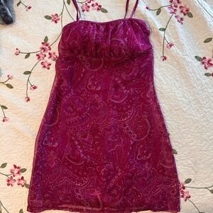 Elegant Pink Mini Dress